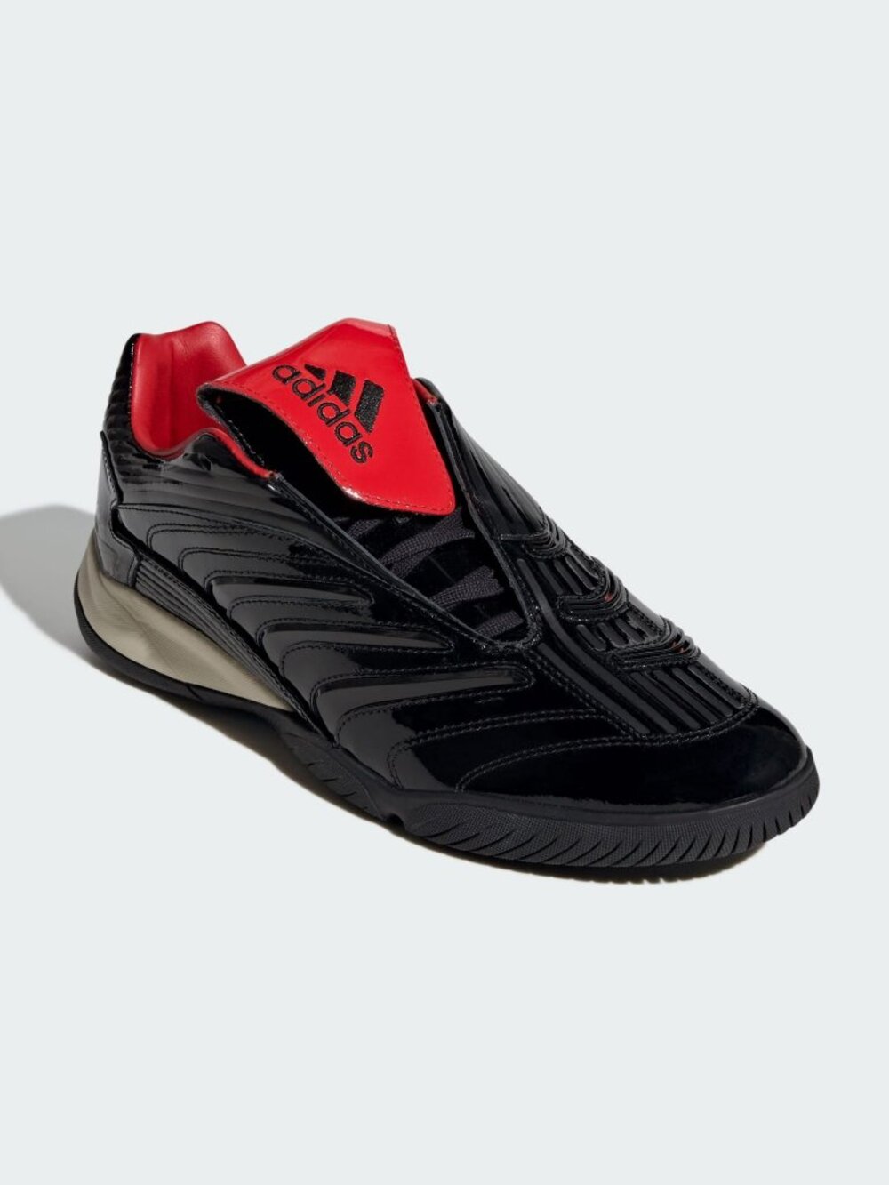 adidas Predator Sala Comfortable Fit Non-Slip Soccer Shoes Black Red